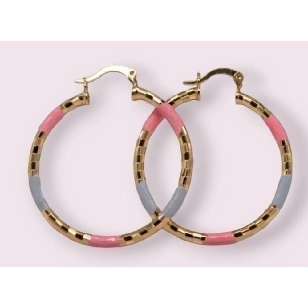 Color Block Earrings - Picture 2 of 2